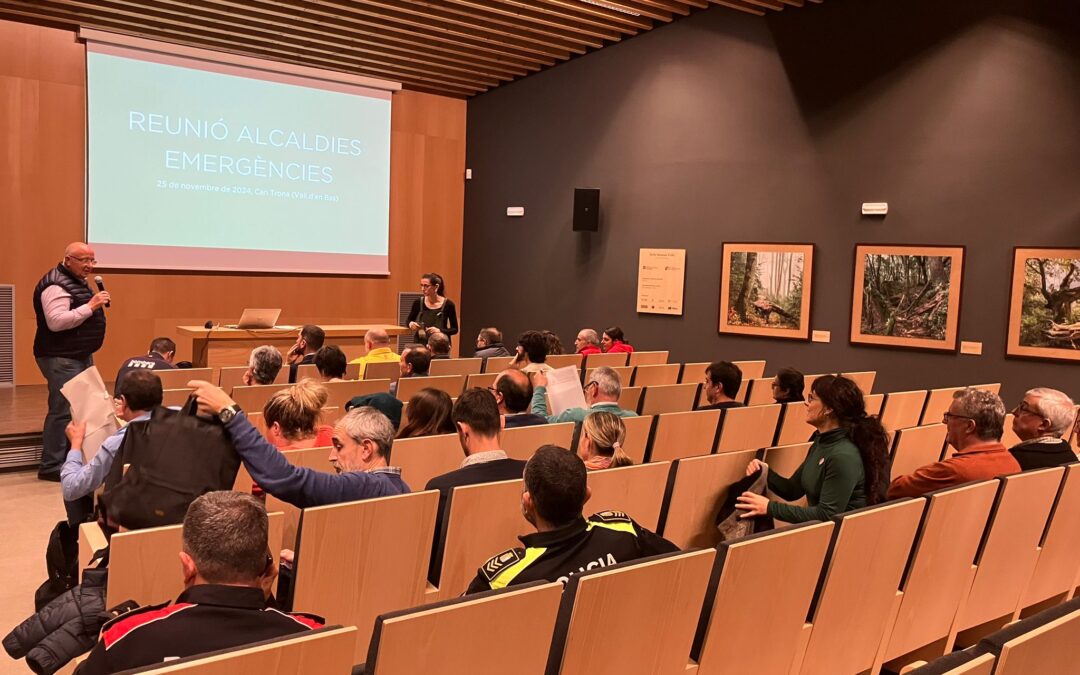 Reunió de treball d’alcaldies i responsables d’emergències de la Garrotxa